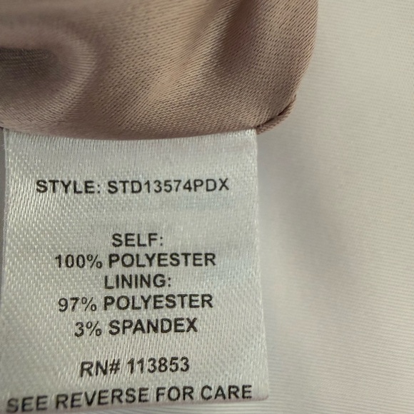 Sugarlips Taupe Patterned Long Sleeve Dress - Picture 6 of 7